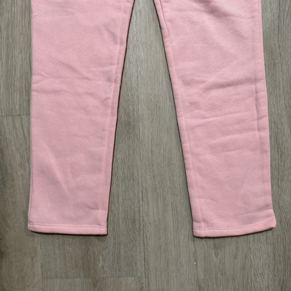 Kids Athletic Works Girls Pink Fleece Jogger Sweatpants M 7/8